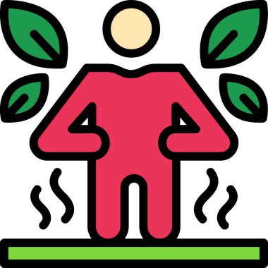 İnsanın minimalist vektör simgesi