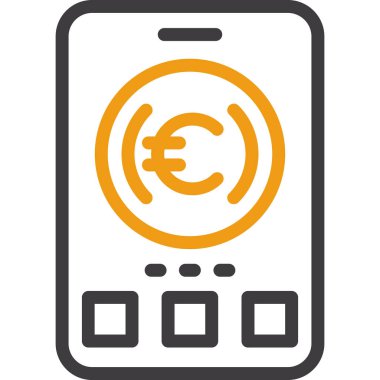 Avro cep telefonu düz simgesi