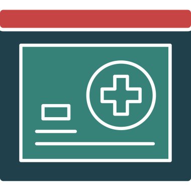 tıbbi ve sağlık vektörü simgesi.