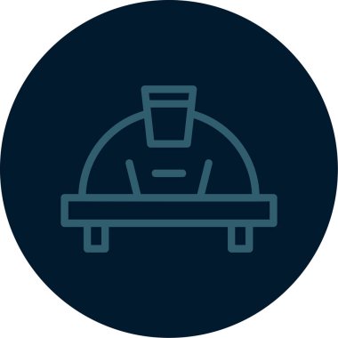 Benzersiz dondurma vektör çizgisi simgesi