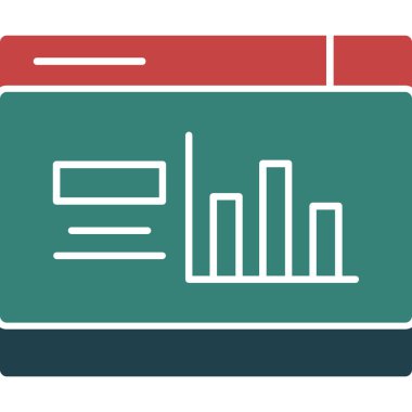 grafik vektör renk çizgisi simgesi
