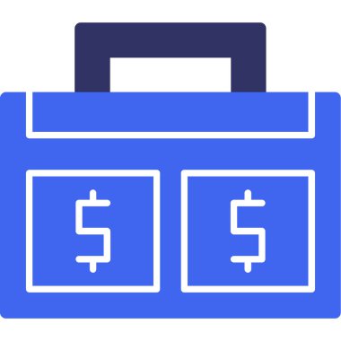 çanta para çantası simgesi ana hat biçiminde