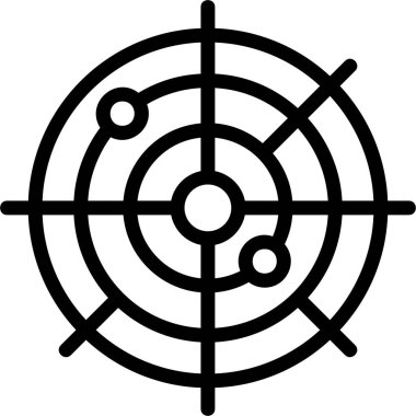 Hedef. Web simgesi basit illüstrasyon