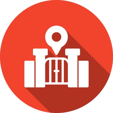 Vektör konumu simge illüstrasyonu