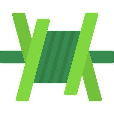 Yeşil renk simgesinin vektör illüstrasyonu