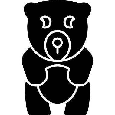 Ellerinde kalp olan bir ayı.