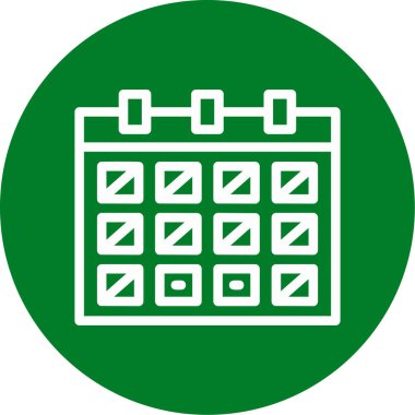 Takvim. Web simgesi basit illüstrasyon