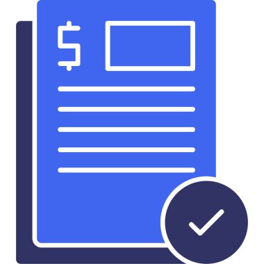 Fatura. Web simgesi basit illüstrasyon