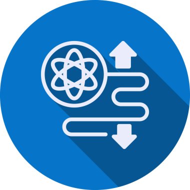 atom simgesi vektör illüstrasyonu