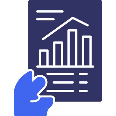 Analiz. Web simgesi basit illüstrasyon