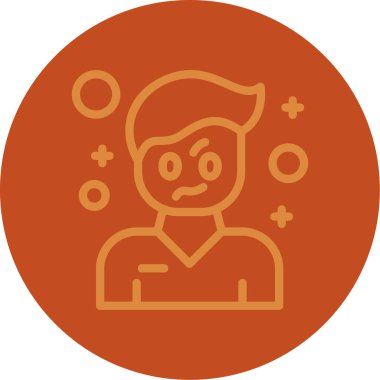 Bir insan simgesinin vektör illüstrasyonu