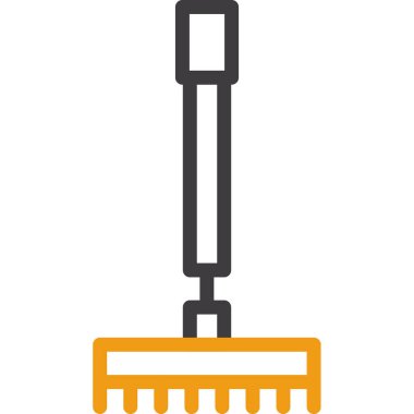 tırmık düz vektör simgesi