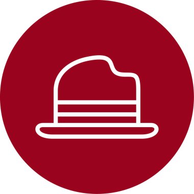 Şapka simgesinin vektör illüstrasyonu