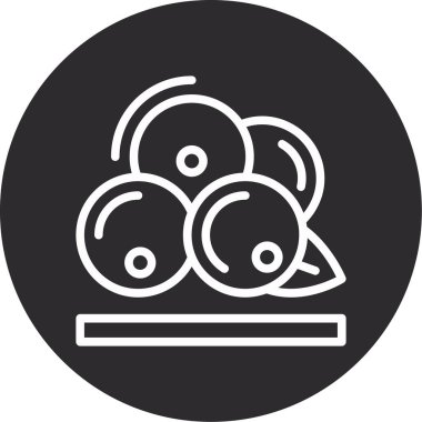 Gıda simgesinin vektör illüstrasyonu