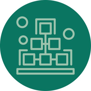 Bir binanın modern simgesinin vektör çizimi