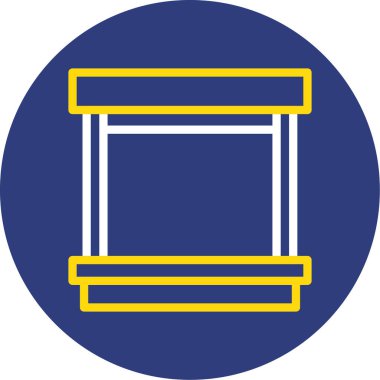 Modern bir simgenin vektör illüstrasyonu