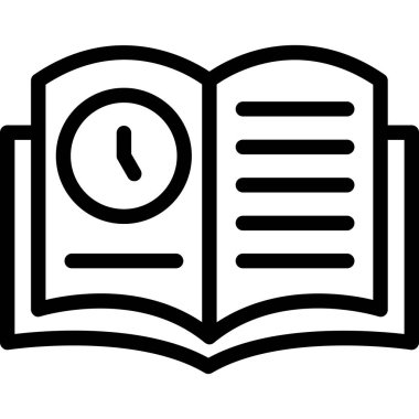 kitap simgesi, vektör illüstrasyonu