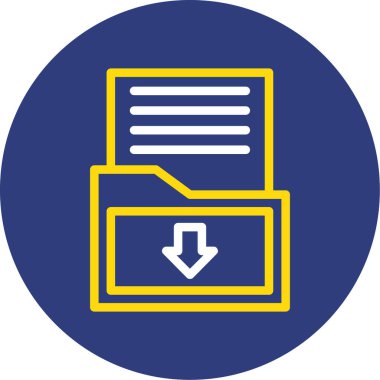 Moda biçimi izole edilmiş arkaplan indirme simgesi