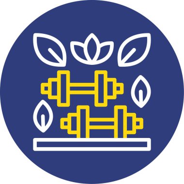 Bir ağaç simgesinin vektör illüstrasyonu