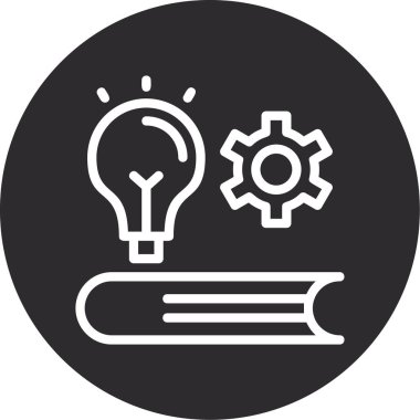 Vites simgeli vektör ampulü, fikir kavramı