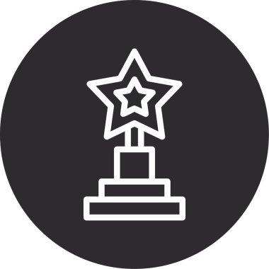 Moda stili izole edilmiş arkaplan ödül ikonu