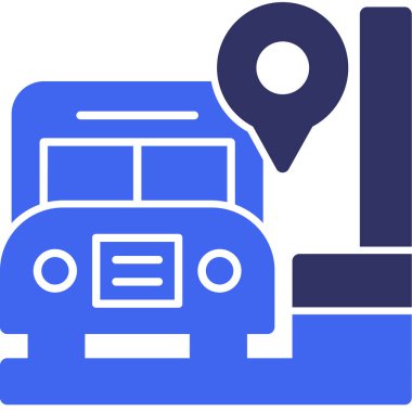 Harita simgesi, vektör illüstrasyonu