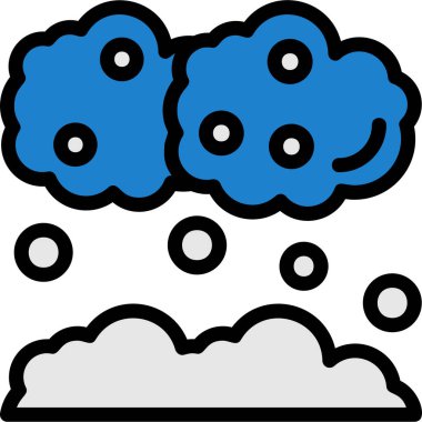 Bulut simgesi, vektör illüstrasyonu