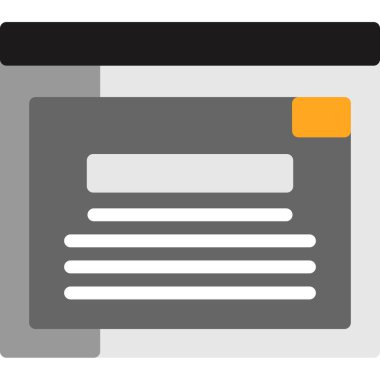 tarayıcı web arayüzü simgesi düz biçimli