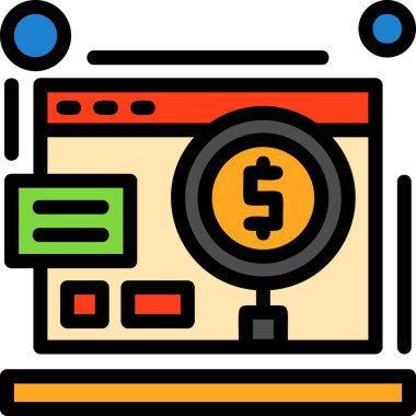 para web renk simgesi, vektör illüstrasyonu