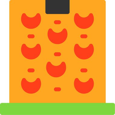 Yemek. Web simgesi basit illüstrasyon