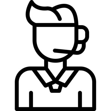 Kulaklık simgesi olan Avatar Adam