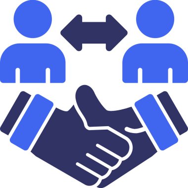 El sıkışma simgesi vektör illüstrasyonu