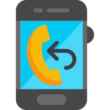 Telefon simgesi, vektör çizimi