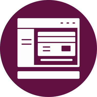 tarayıcı simgesi vektör illüstrasyonu