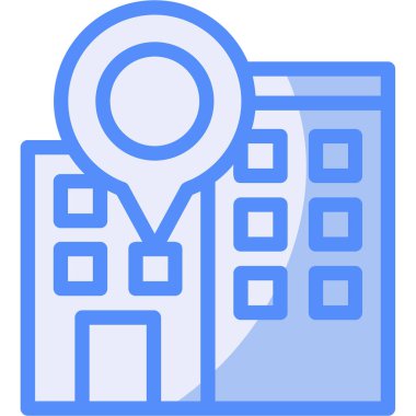 konum gps harita simgesi ana hat biçiminde