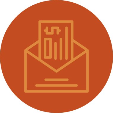 Zarf. Web simgesi basit illüstrasyon