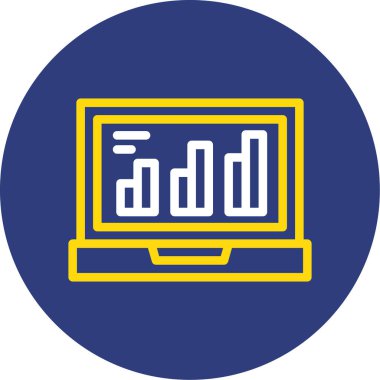 vektör dizüstü simgesi illüstrasyonu