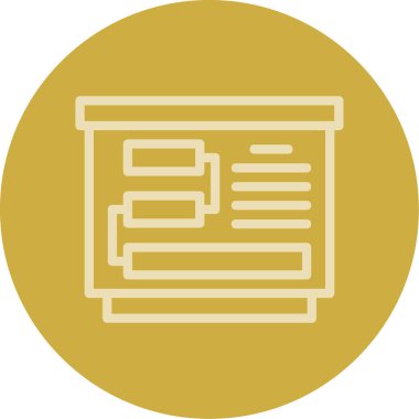 belge simgesi vektör illüstrasyonu