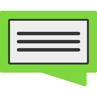 Sohbet simgesi vektör illüstrasyonu