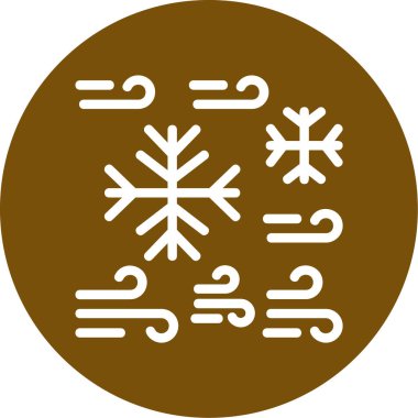 kar Tanesi simgesi vektör çizimi