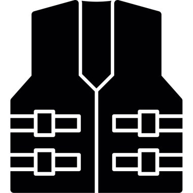 Ceket ikonu. vektör illüstrasyonu