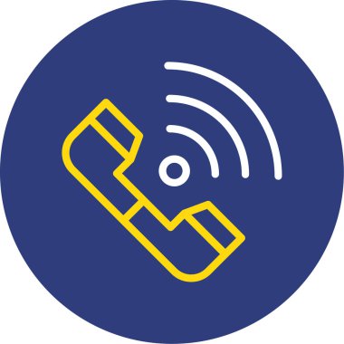 Telefon simgesinin vektör illüstrasyonu