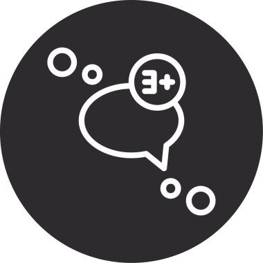 Sohbet kabarcığı vektör illüstrasyonu