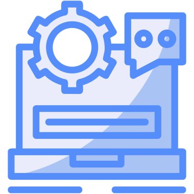 Teçhizat Web simgesi basit illüstrasyon