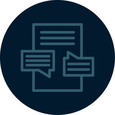 Vektör sohbet simgesi illüstrasyonu