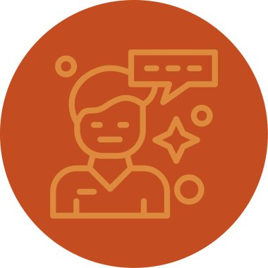 Müşteri hizmetleri ikonu. Basit resimleme