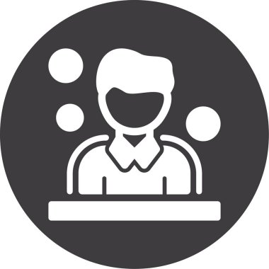 İnsan simgesinin vektör illüstrasyonu