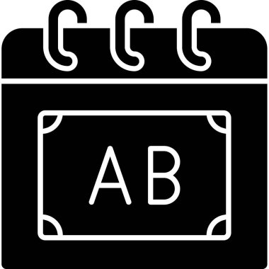 Bir b eksikliği simgesinin vektör çizimi