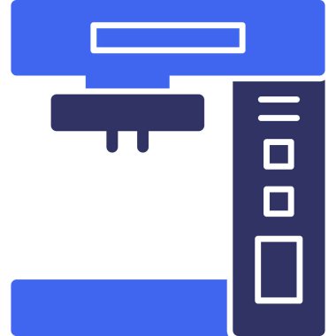 yazıcı simgesi, vektör illüstrasyonu basit tasarım