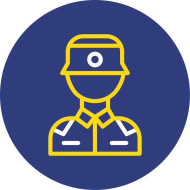 vektör polis memuru simgesi